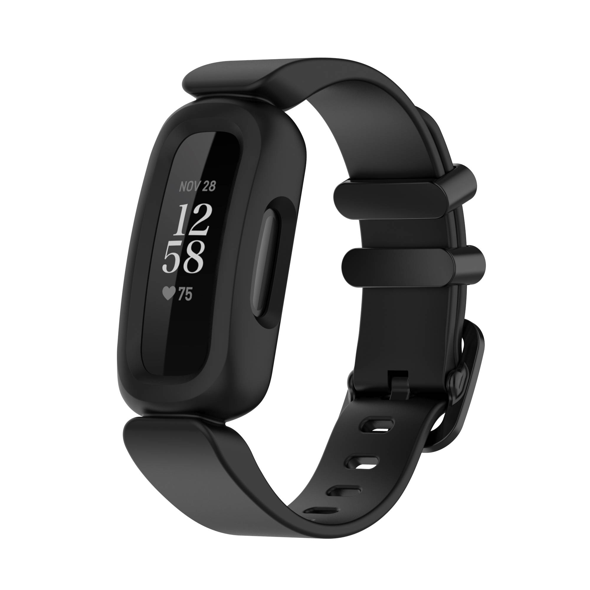 Silikonarmband für Fitbit Inspire 2, Fitbit Ace 3 Black