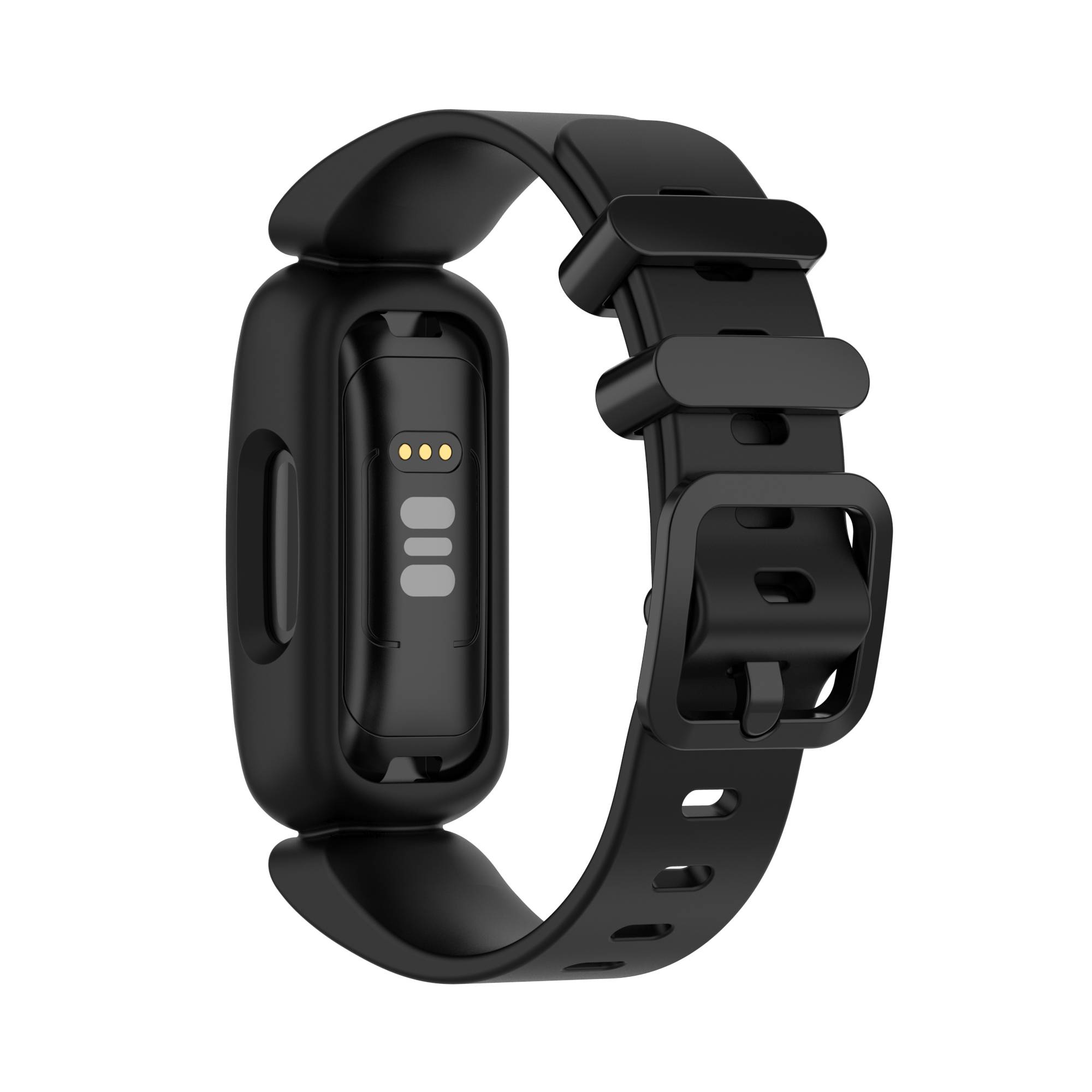 Silikonarmband für Fitbit Inspire 2, Fitbit Ace 3 Black