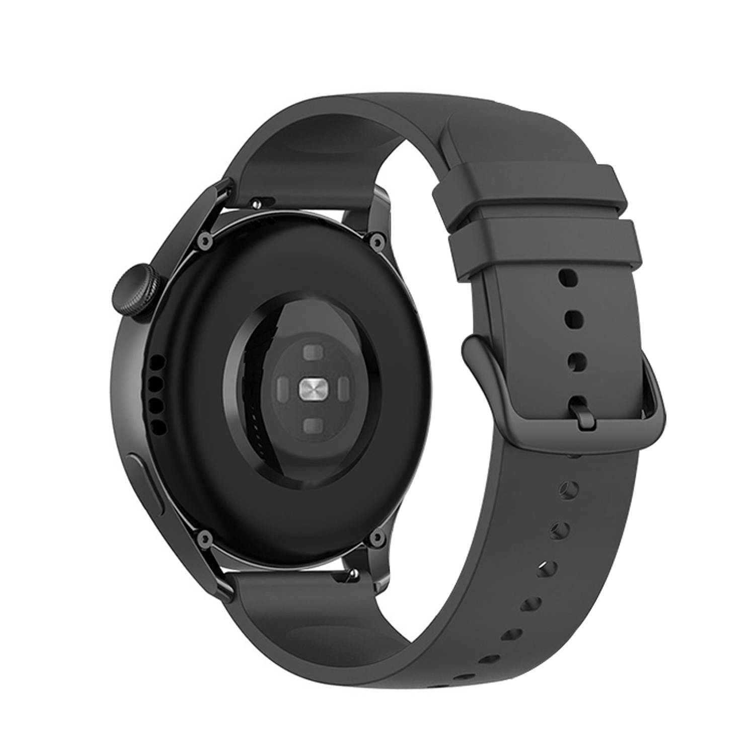Silikonarmband für Huawei Watch 3/GT 2 und Samsung Galaxy Watch 3 Black