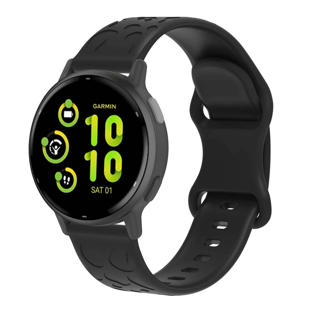 Uhrenarmband für Garmin Forerunner 265S, Fossil GEN6, Huawei Honor – 18 mm Black