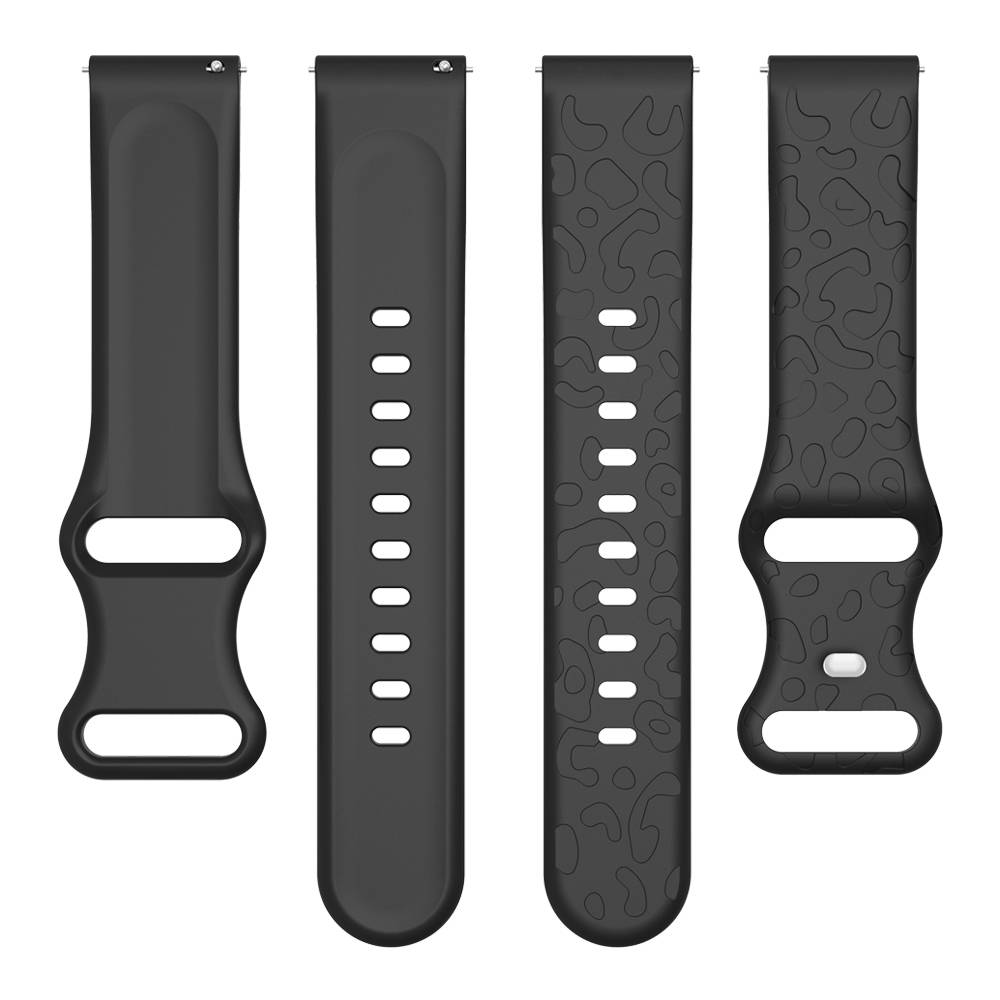 Uhrenarmband für Garmin Forerunner 265S, Fossil GEN6, Huawei Honor – 18 mm Black