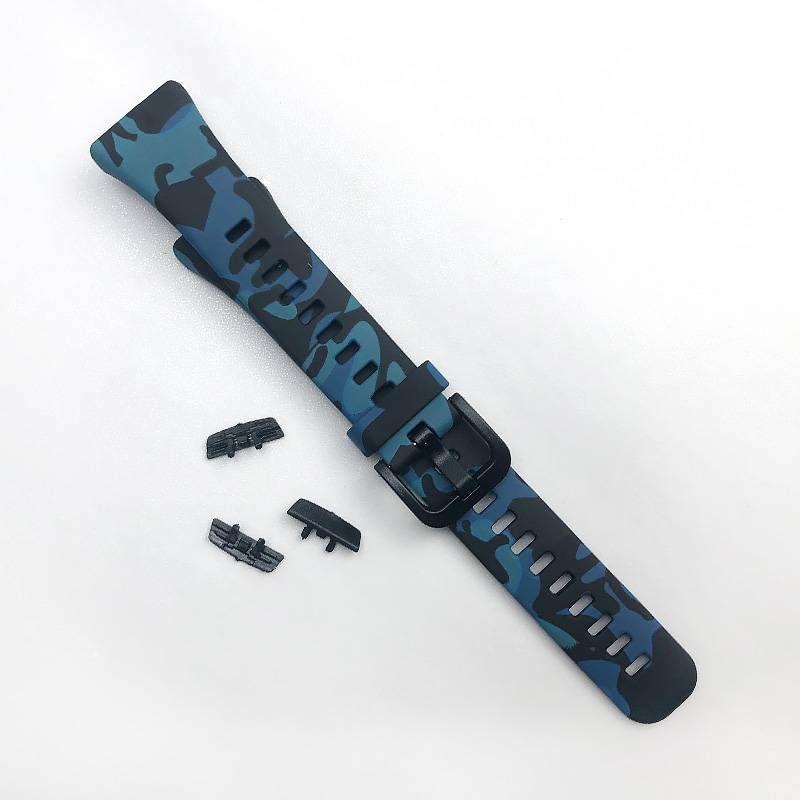 Uhrenarmband für Huawei Band 6 Honor Band 6/7 Black+Blue