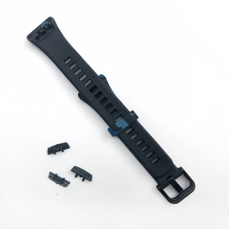 Uhrenarmband für Huawei Band 6 Honor Band 6/7 Black+Blue