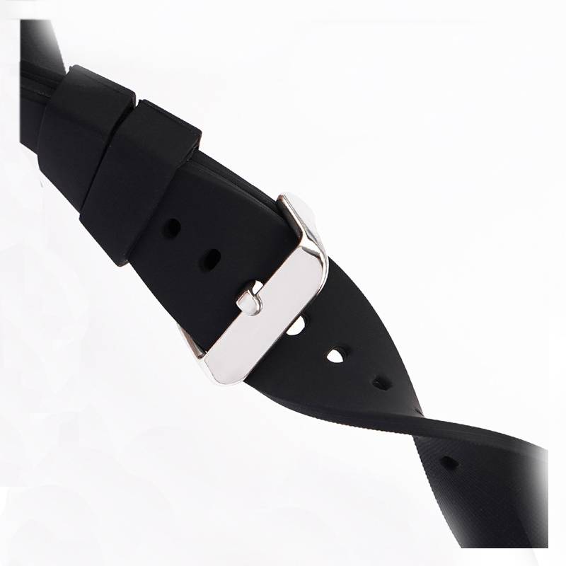 Universelles Silikon-Uhrenarmband Black 24 mm