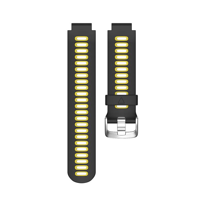 Uhrenarmband für Garmin Forerunner235/220/230/620/630/735 Black+Yellow