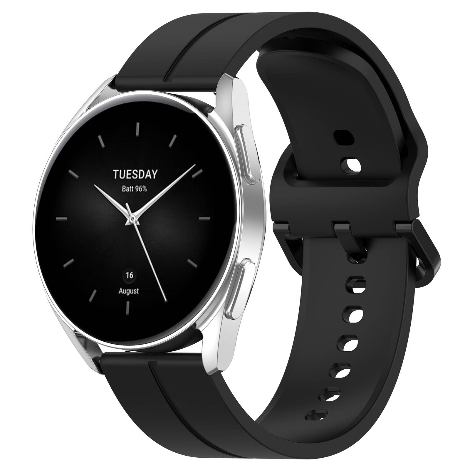 Ersatz-Silikonarmband für Haylou Watch 22 mm Black
