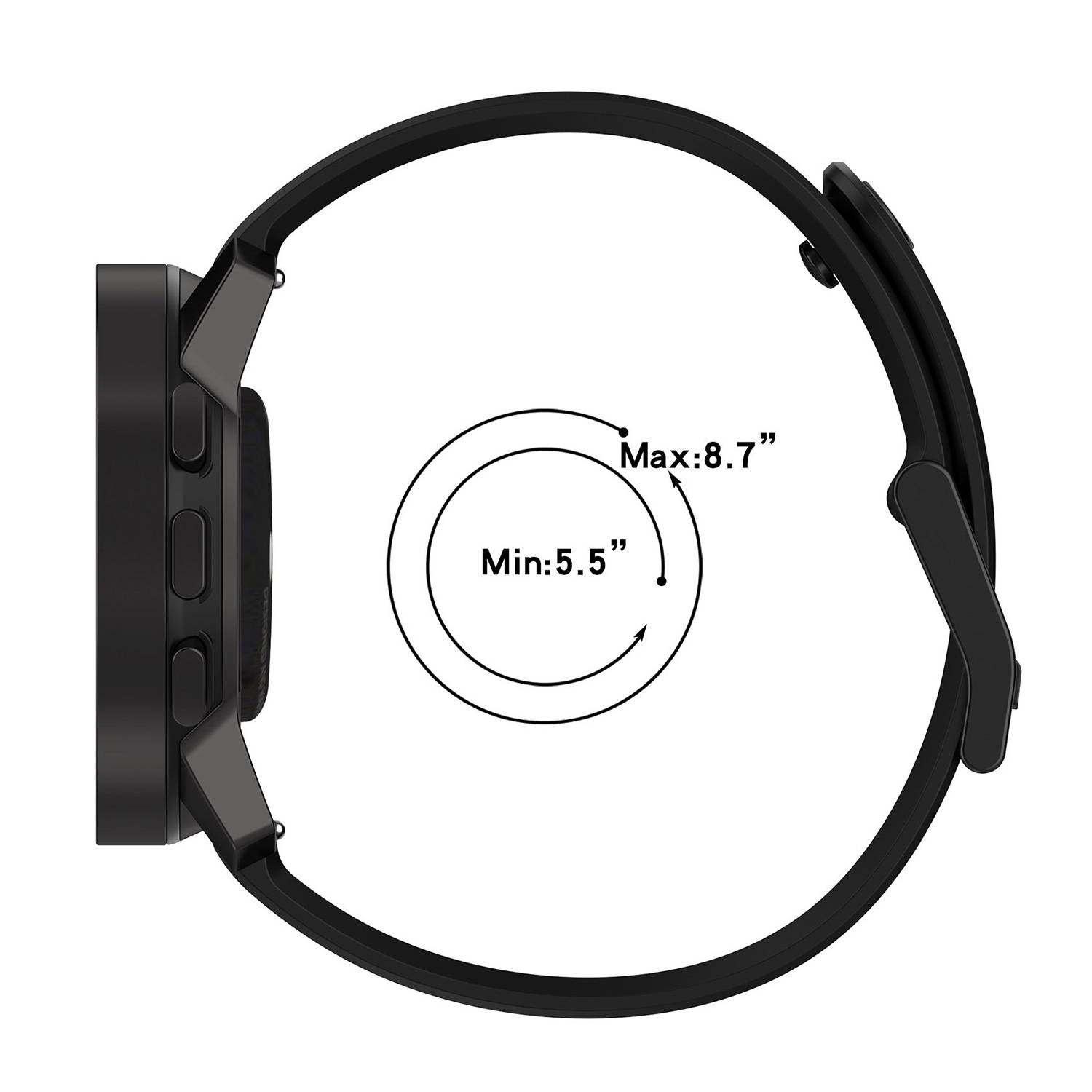 Silikonarmband für die Sportuhr der Suunto Vertical 9 Peak-Serie Red