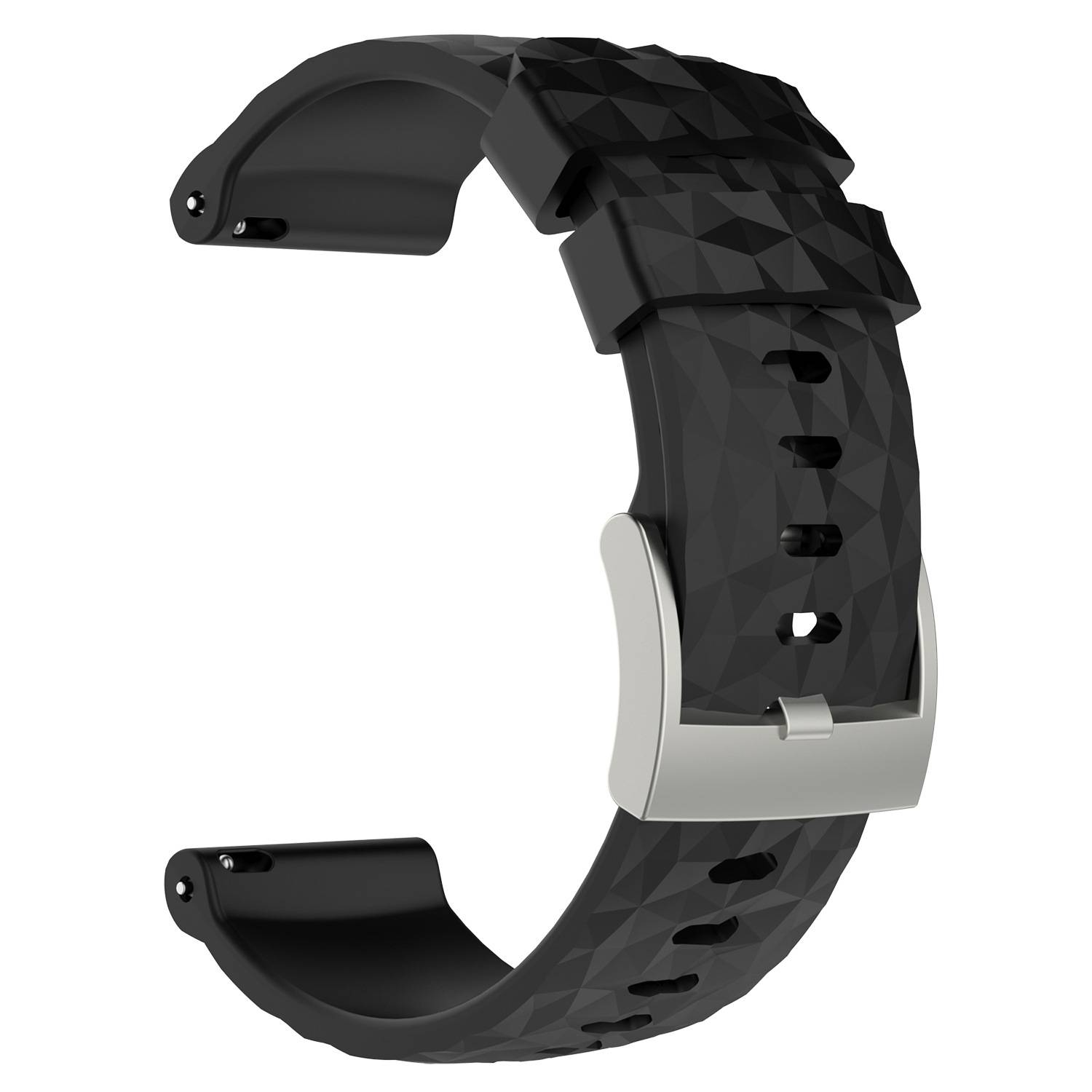 Silikonarmband für Suunto Spartan Sport Wrist HR Baro Black