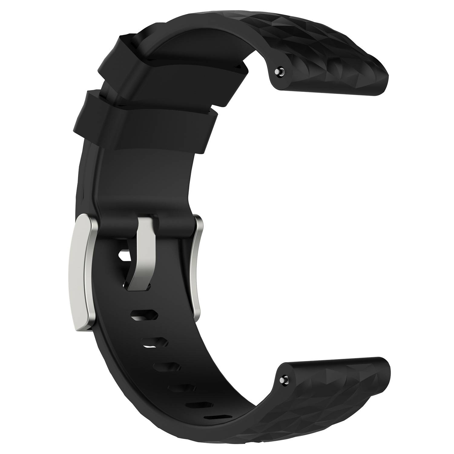 Silikonarmband für Suunto Spartan Sport Wrist HR Baro Black