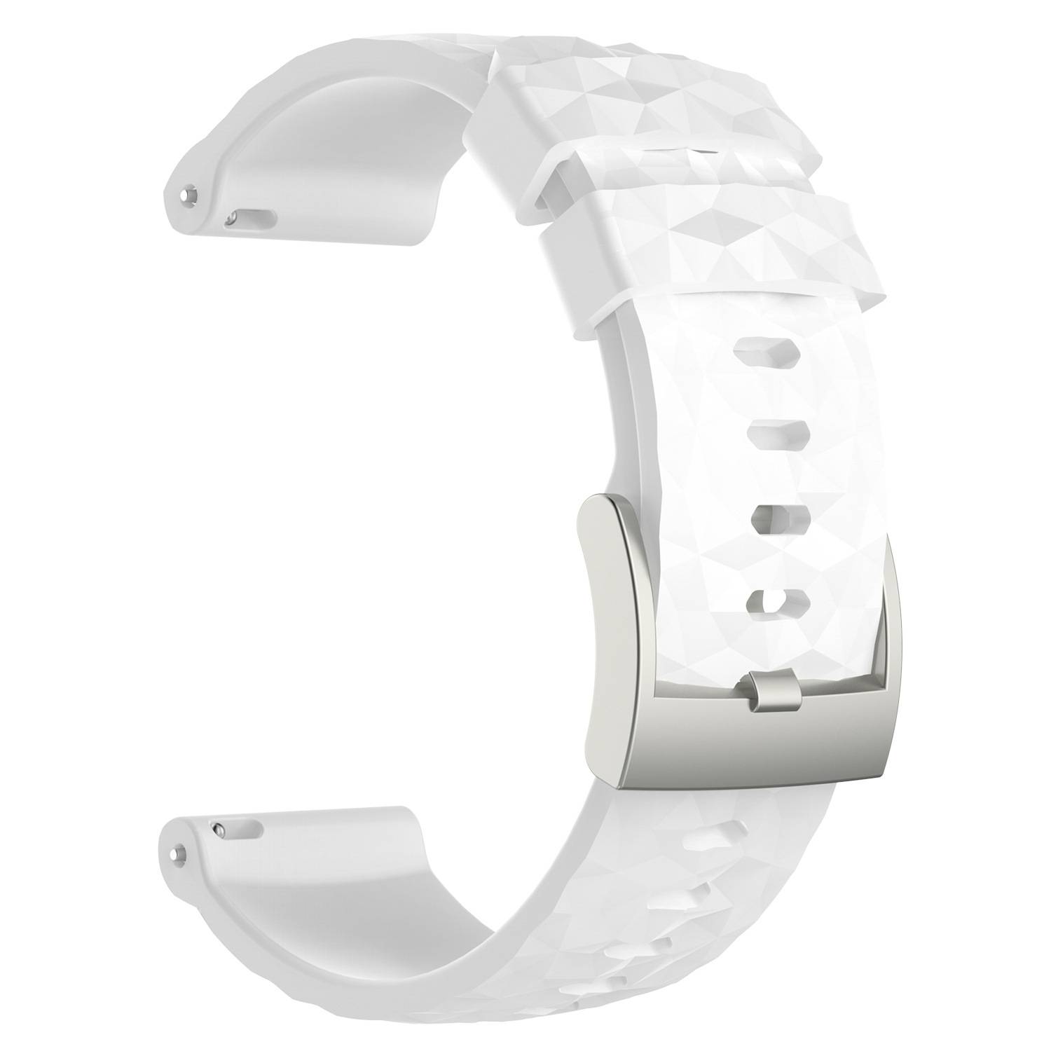 Silikonarmband für Suunto Spartan Sport Wrist HR Baro White