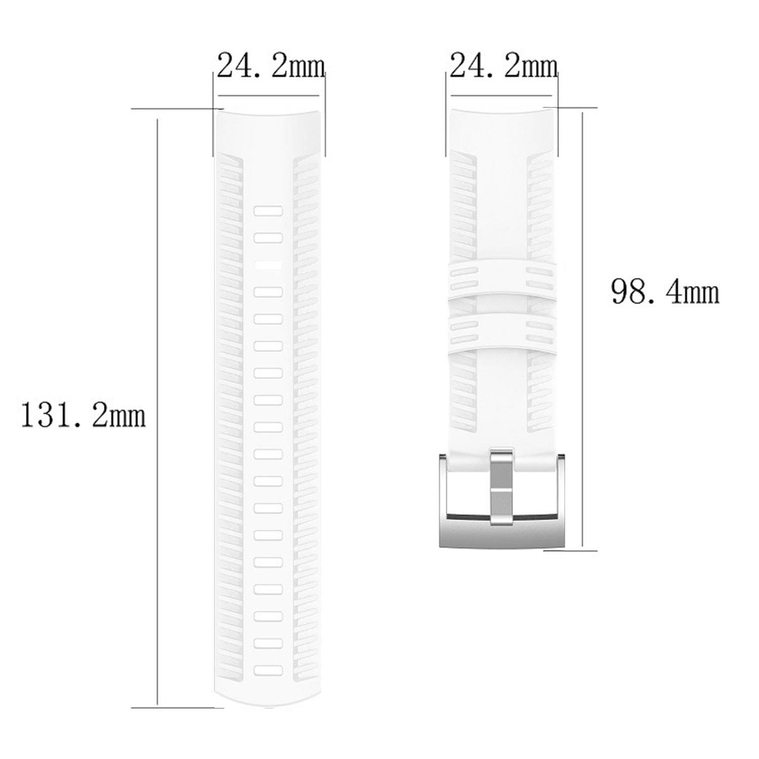 Silikonarmband für Suunto 9 White