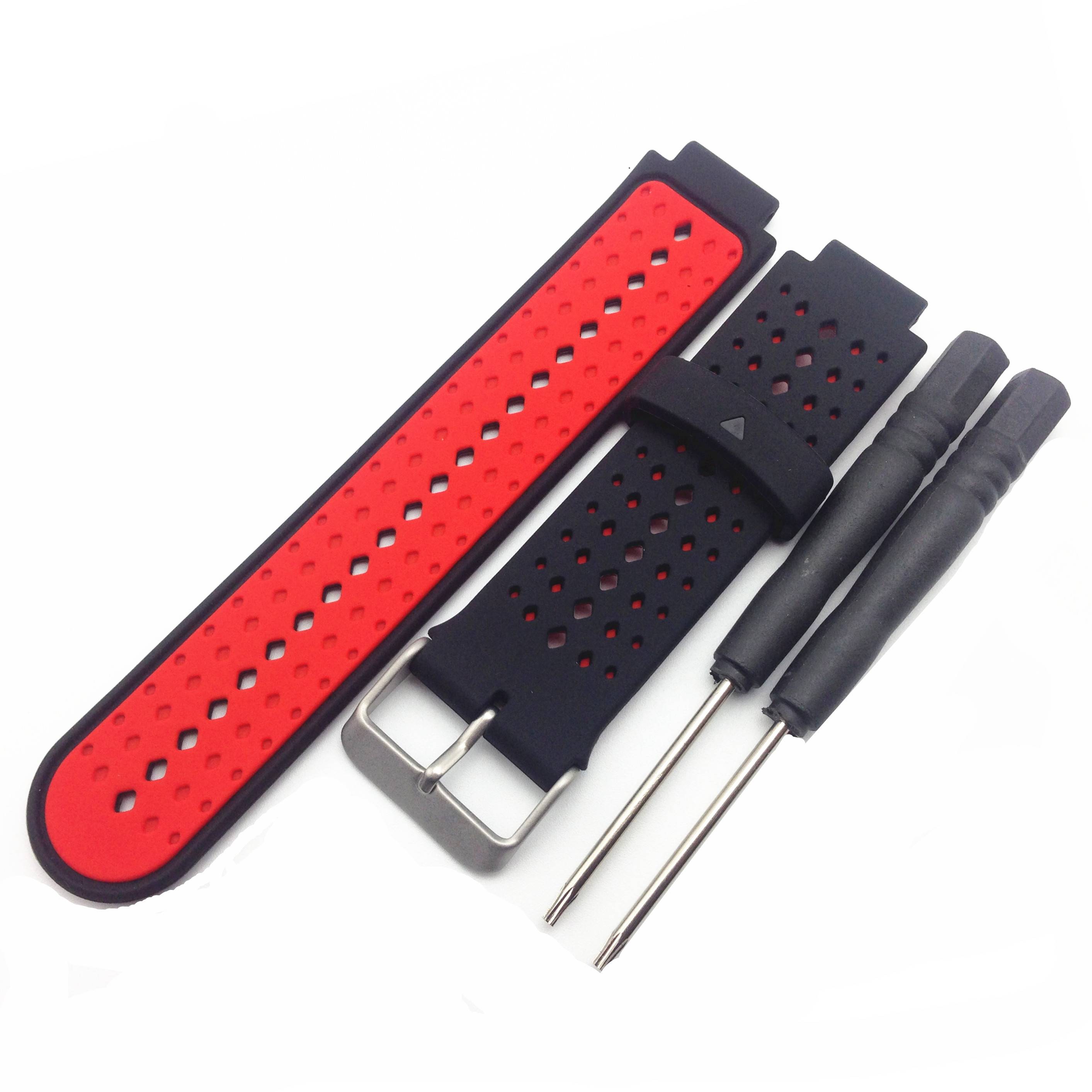 Uhrenarmband für Garmin Forerunner Black+Red
