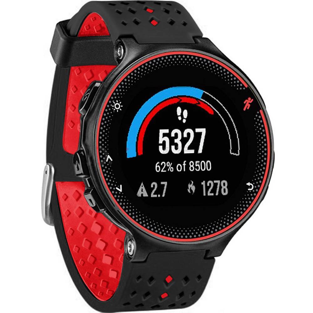 Uhrenarmband für Garmin Forerunner Black+Red