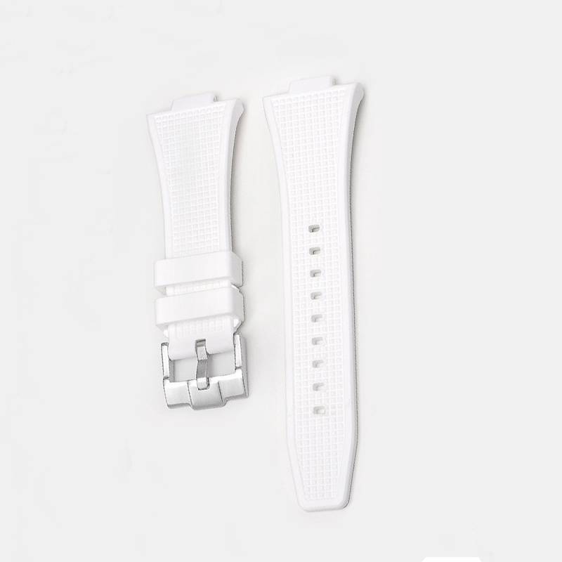 Silikon-Uhrenarmband für die Tissot PRX-Serie White