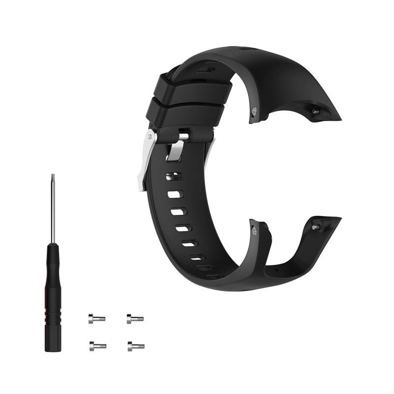 Uhrenarmband für Suunto Spartan Trainer Wrist HR Silikon Black