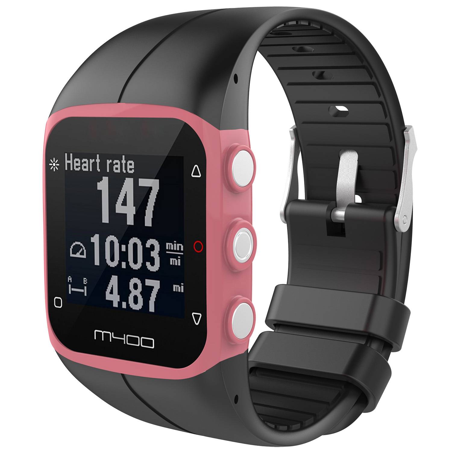 Uhrarmband Black L Polar M400/M430