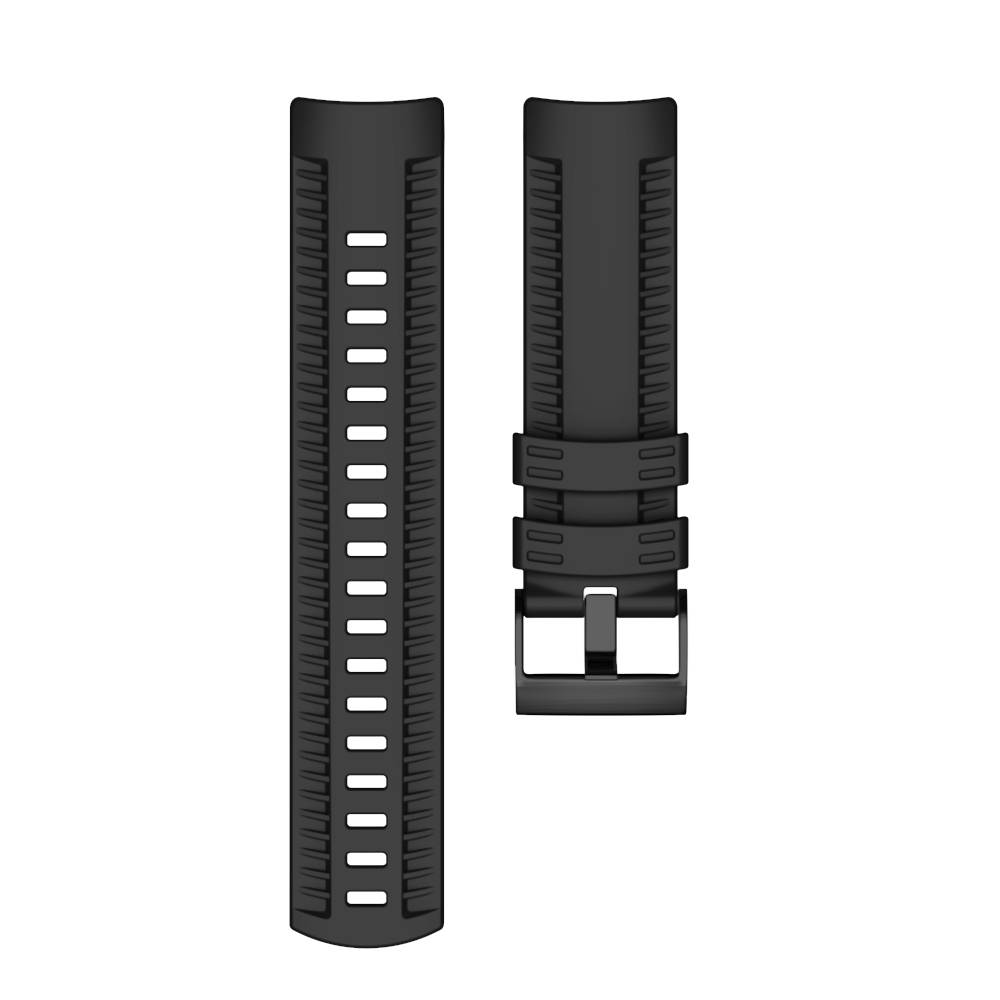 Uhrenarmband für Suunto Sportuhren 24 mm Silikon Black Modell 2