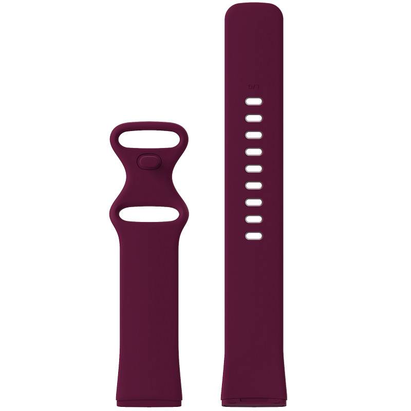 Fitbit Sense/Versa 3 Armband Silikon Weinrot (S)