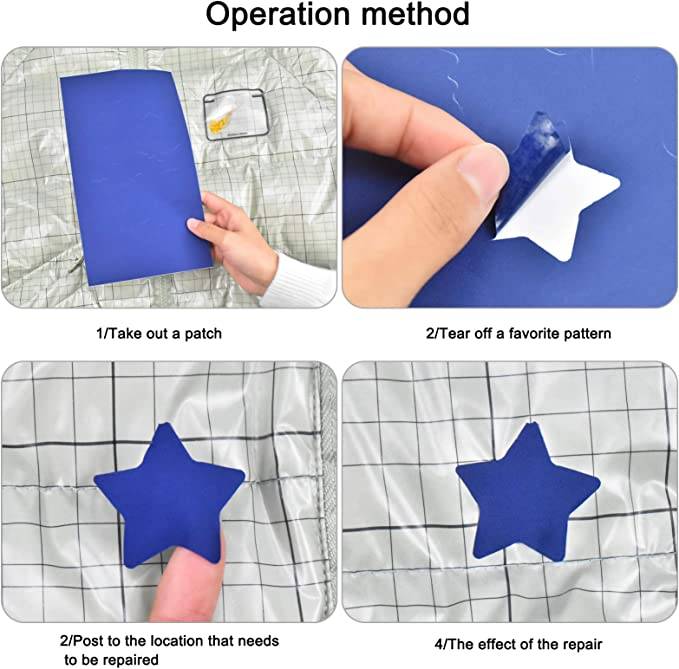 Selbstklebende Reparaturflicken 5 Bögen Blue