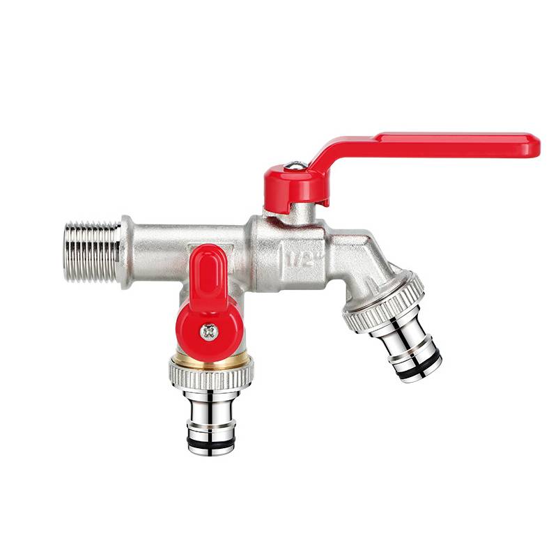 Frostsicherer Wasserhahn - Außenwasserhahn mit Doppelauslauf