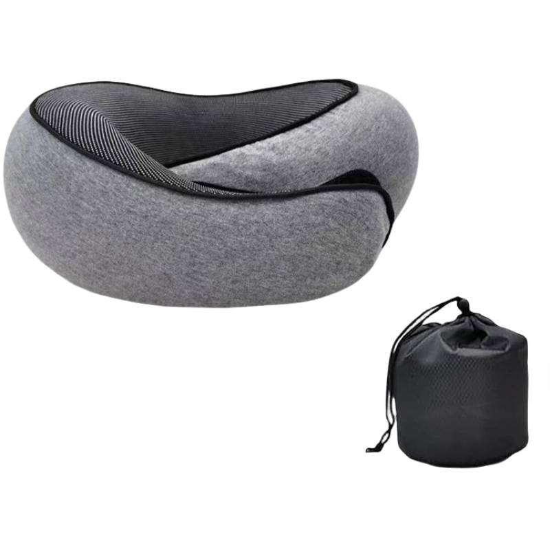Tragbares Nackenkissen für Büroschlaf - Komfort und Unterstützung Grey