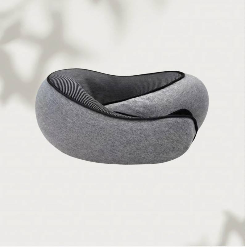 Tragbares Nackenkissen für Büroschlaf - Komfort und Unterstützung Grey