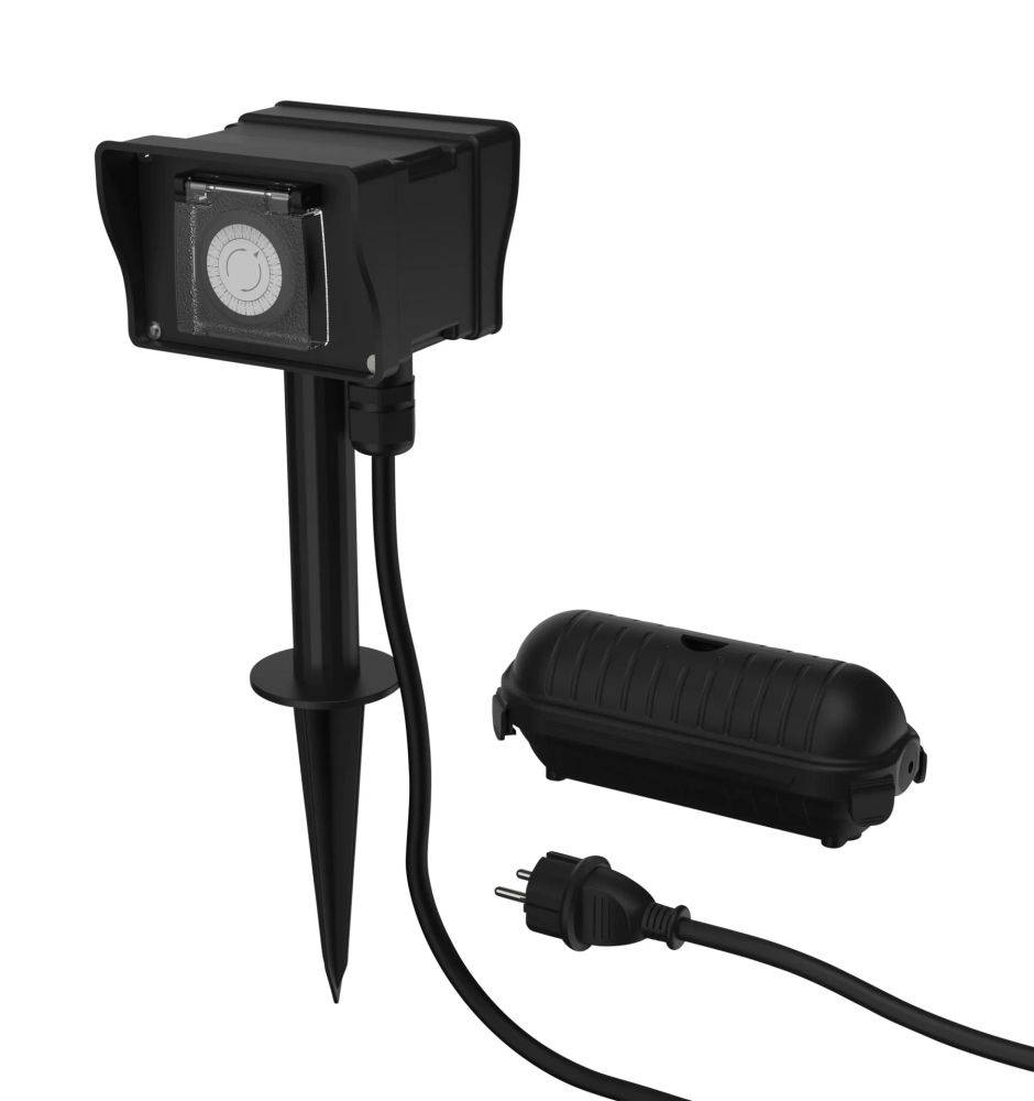 Outdoor Zeitschaltuhr AES8 mit 2 Steckdosen