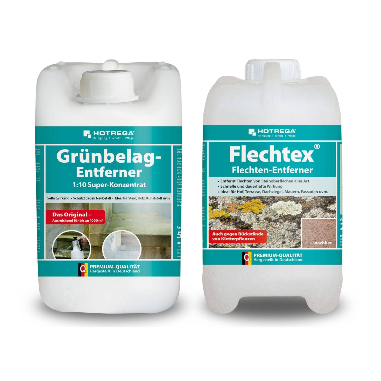 HOTREGA Flechtex 2L + Grünbelagentferner 1:10 5L