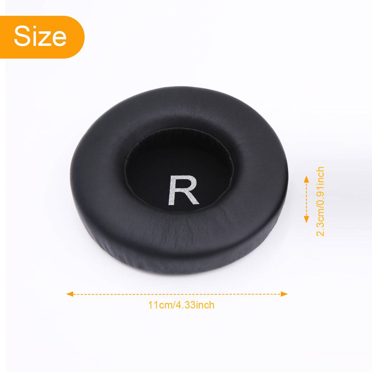 Ohrpolster für AKG K550 / K551 / K240S / A500 / A900 Protein Leather Black