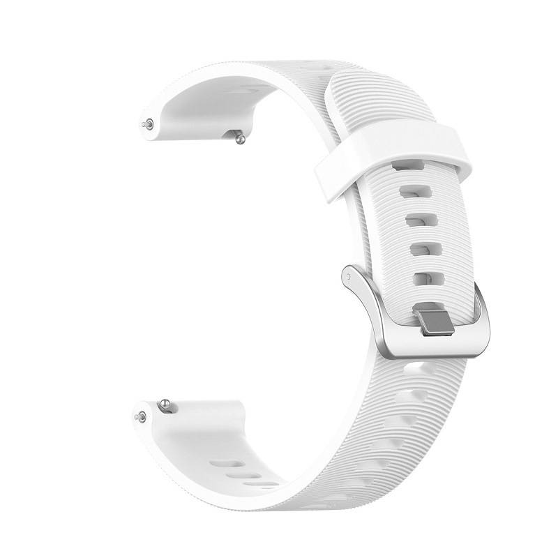 Uhrenarmband für Garmin Forerunner 245 Silikon White 20 mm