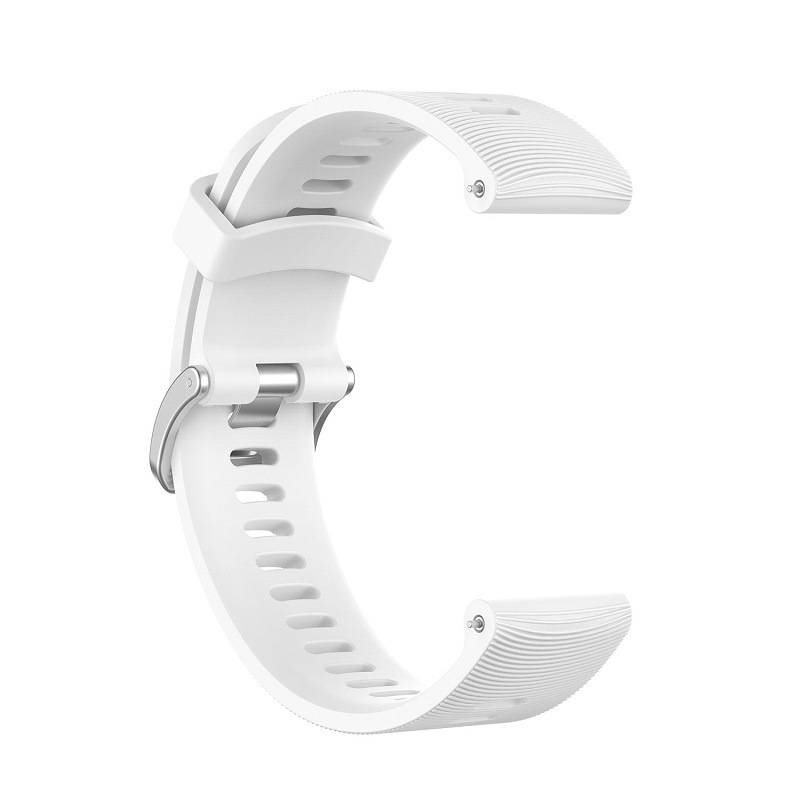 Uhrenarmband für Garmin Forerunner 245 Silikon White 20 mm