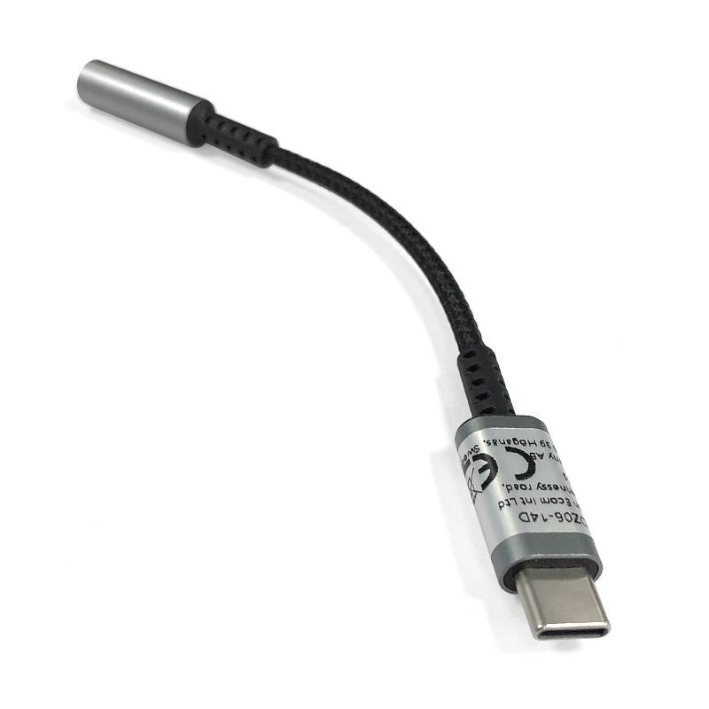 USB-C zu 3,5 mm Adapter für Kopfhörer Grey
