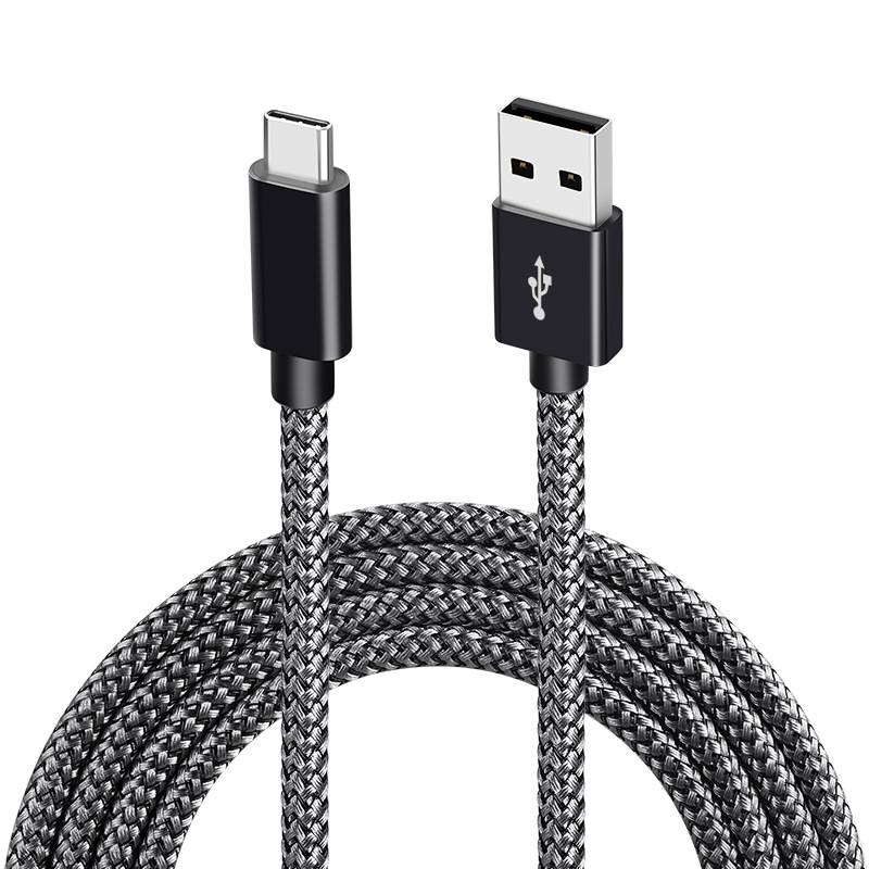 USB 2.0 zu USB-C Kabel 3A Schnellladung Black 2 m