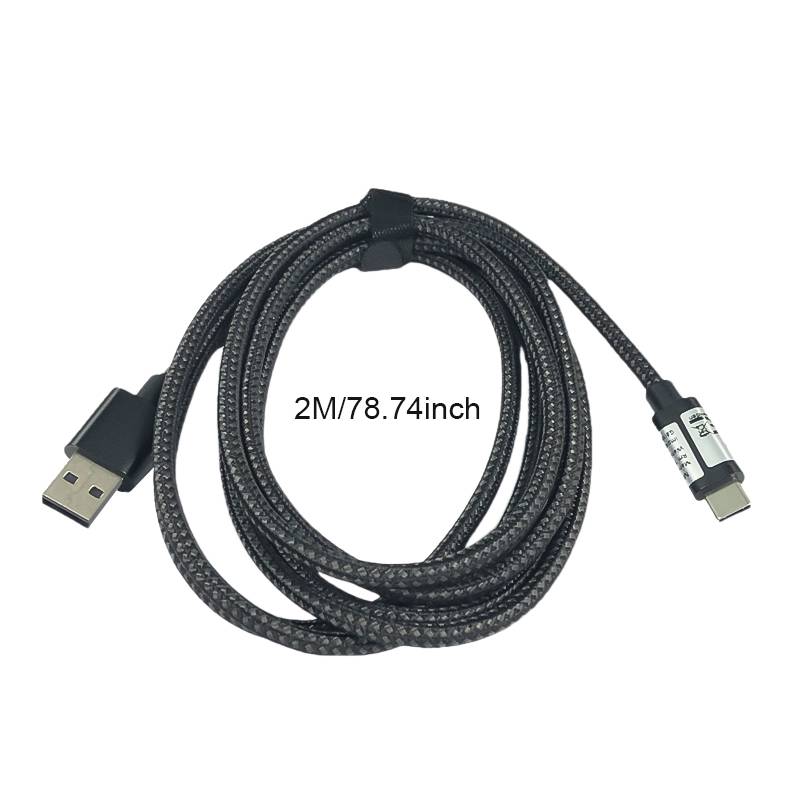 USB 2.0 zu USB-C Kabel 3A Schnellladung Black 2 m
