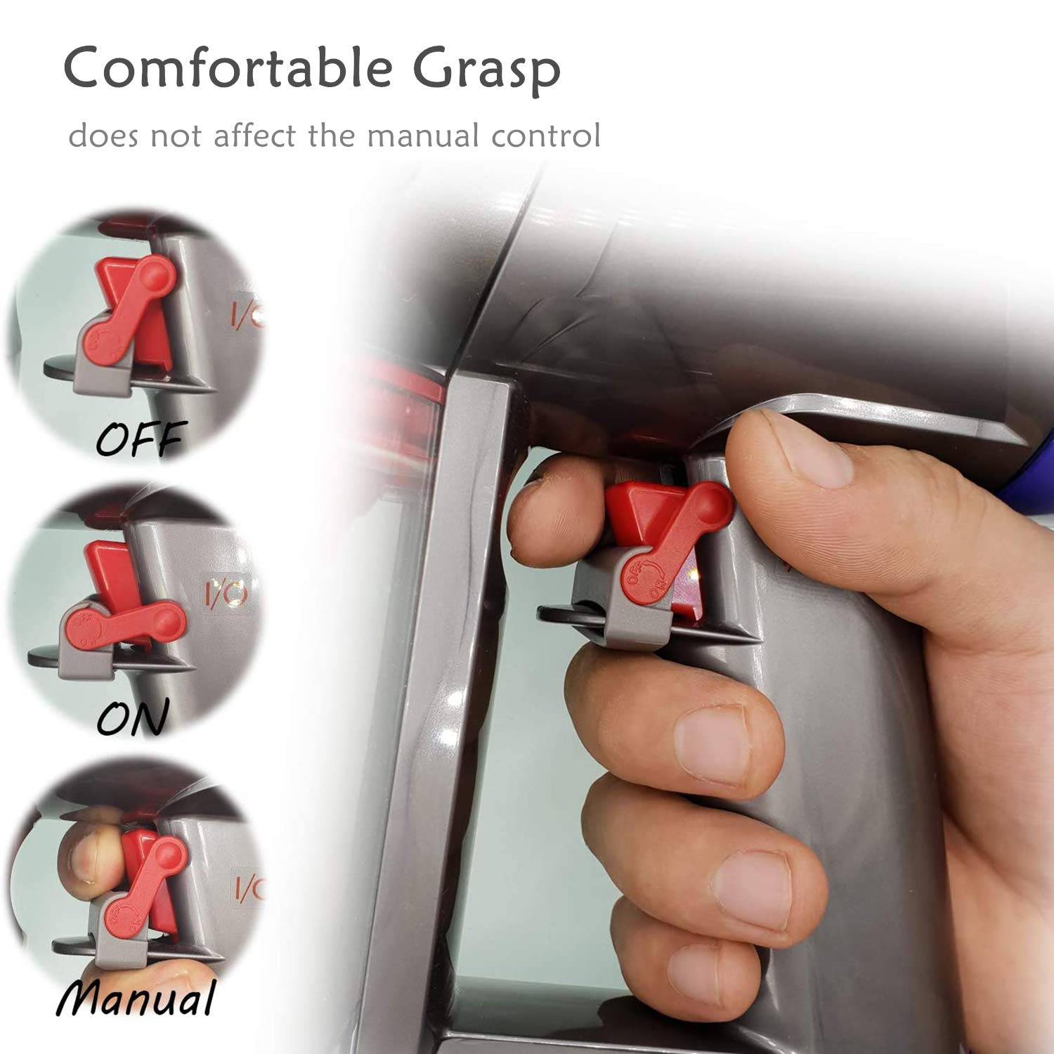 Ein-/Aus-Tasten-Klemme 2er-Pack Kompatibel mit Dyson V15/V10/V11