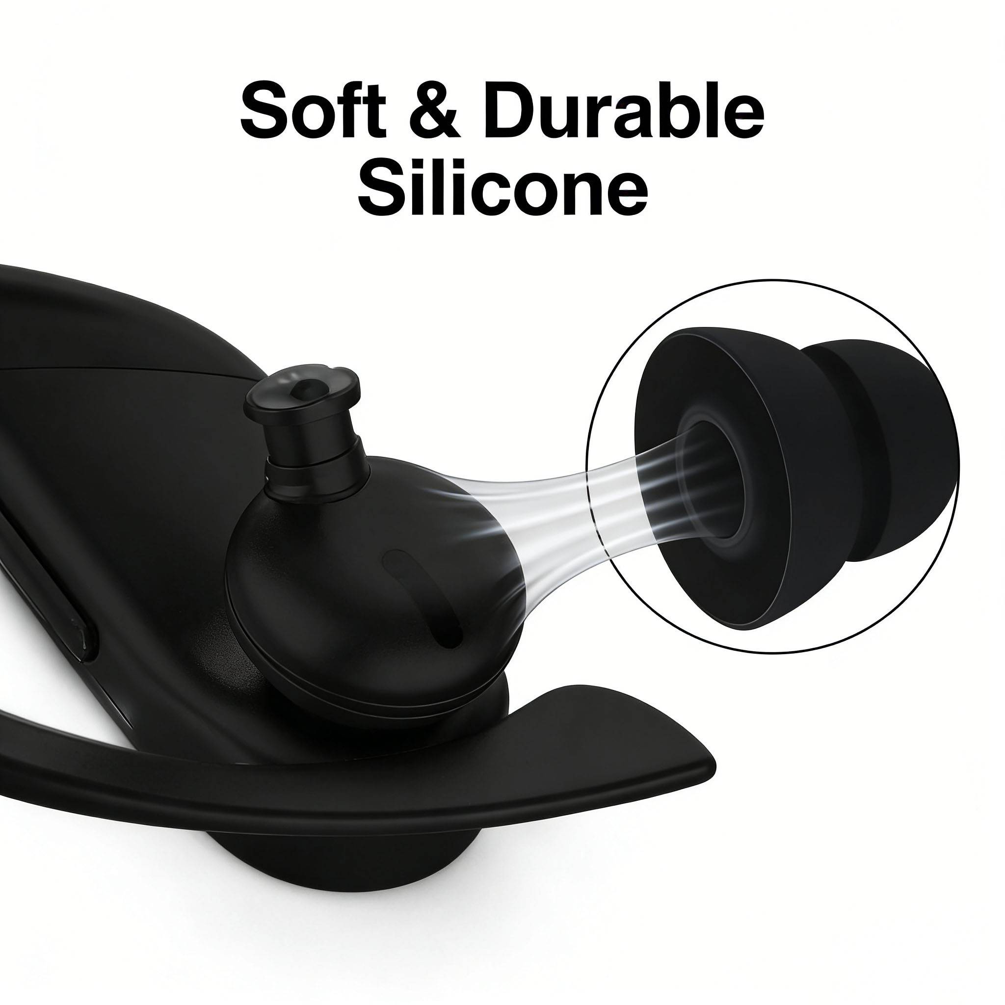 Ohrstöpsel 3,8 mm für Beats Powerbeats Pro/Powerbeats 3/Powerbeats 4 (4 Paar) Black