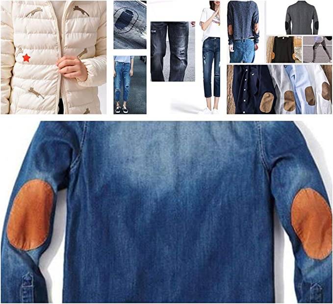 Bügelflicken 30 Stück in 5 verschiedenen Farben