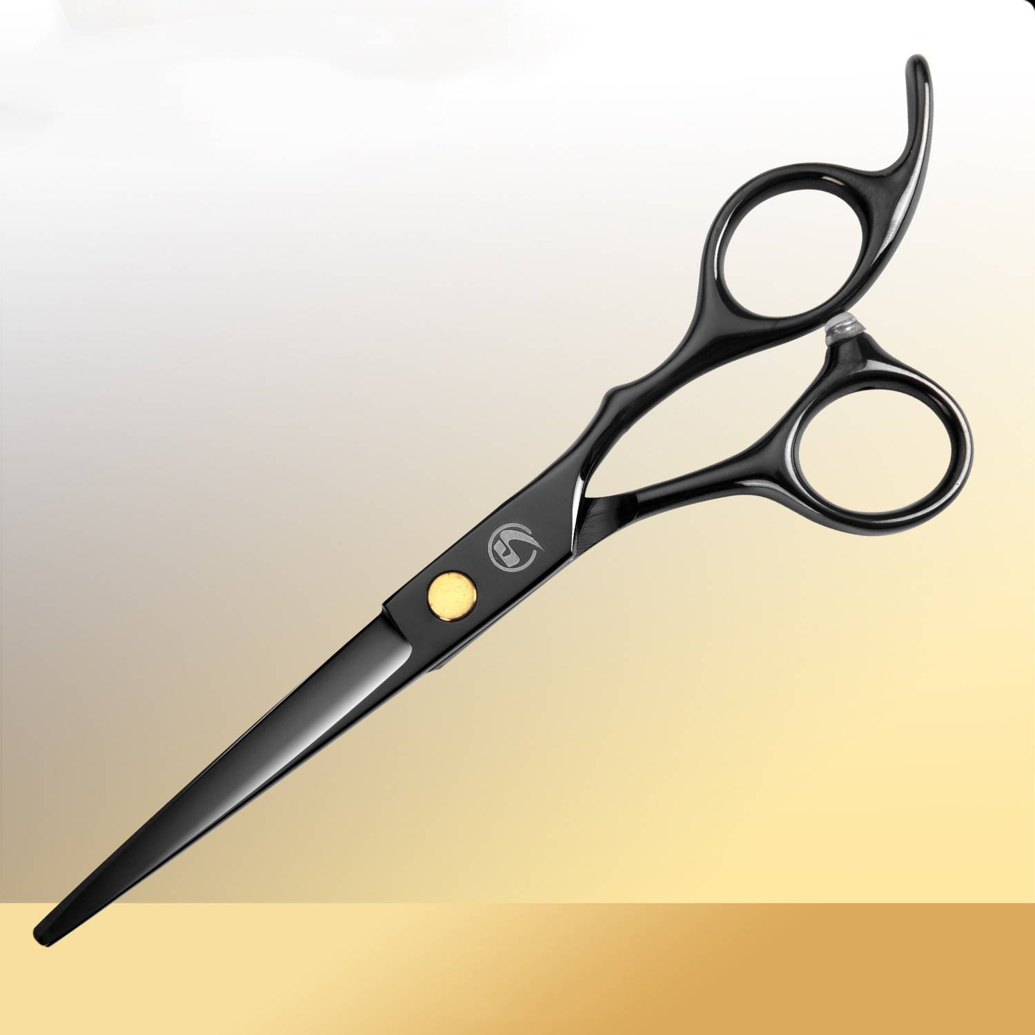 Friseurset mit Friseurschere, Kämmen, Klammern, Mantel 10-teilig Black