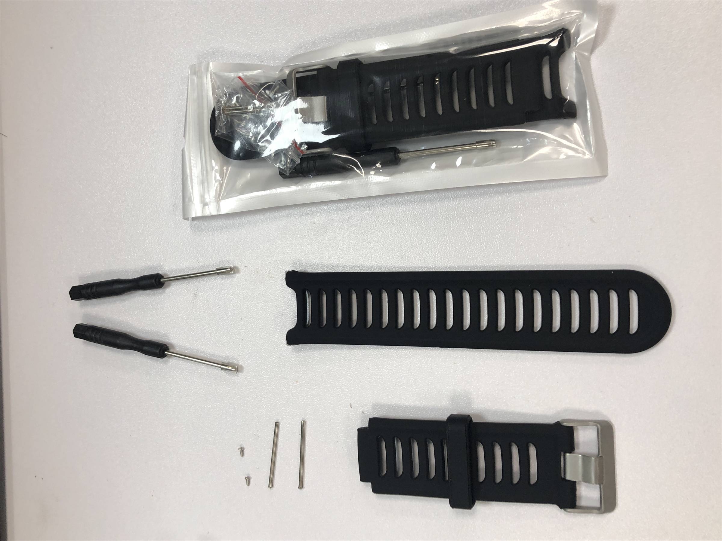 Uhrenarmband aus Silikon Black