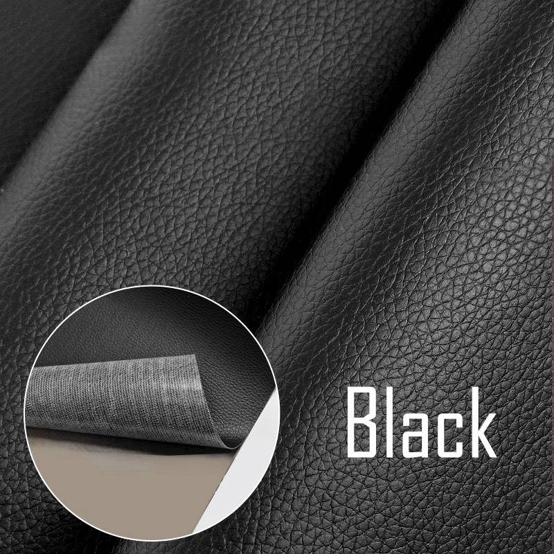 Selbstklebender Reparaturflicken aus Kunstleder Black