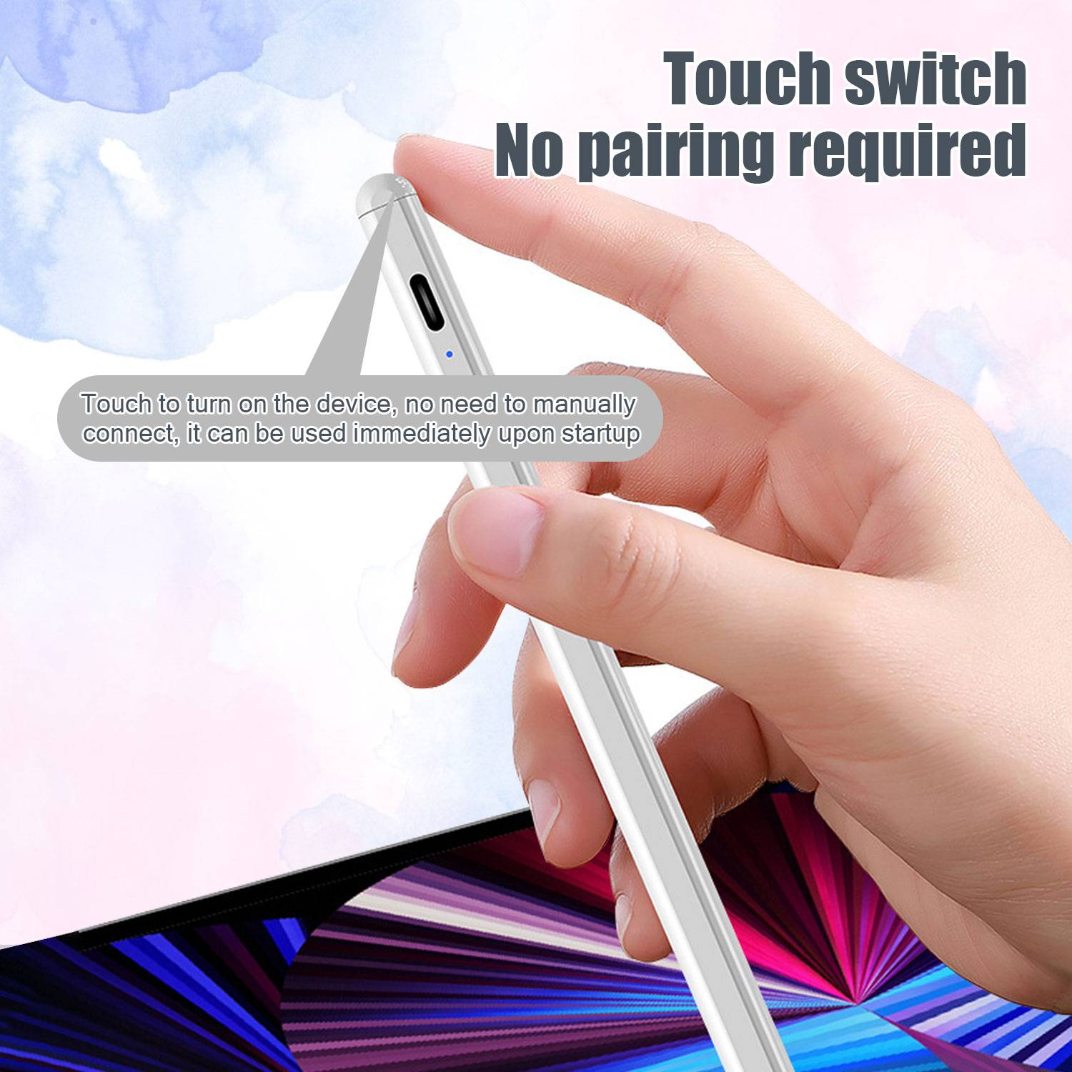 Eingabestift für iPad-Serien 2018–2023 White