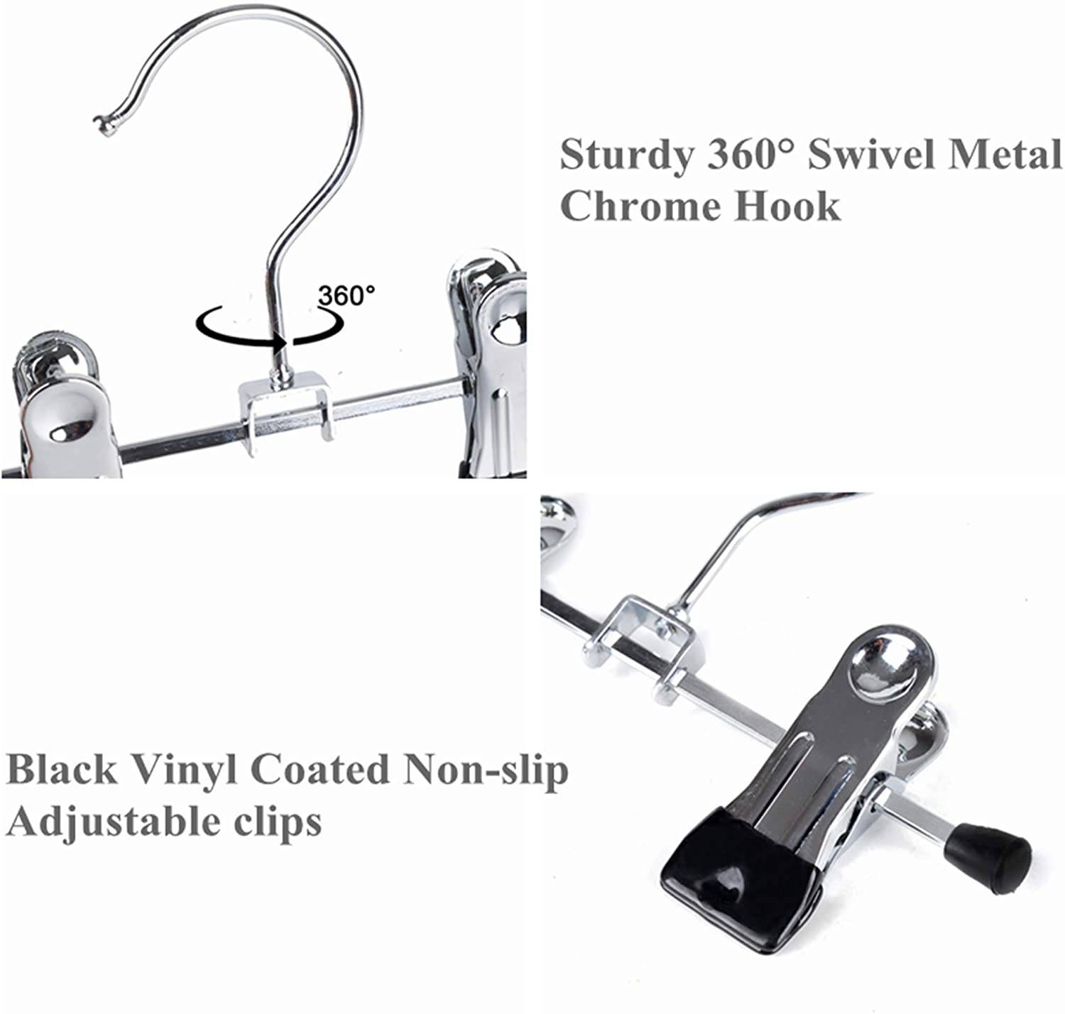 Hosenbügel / Rockbügel mit Clips 20-pack