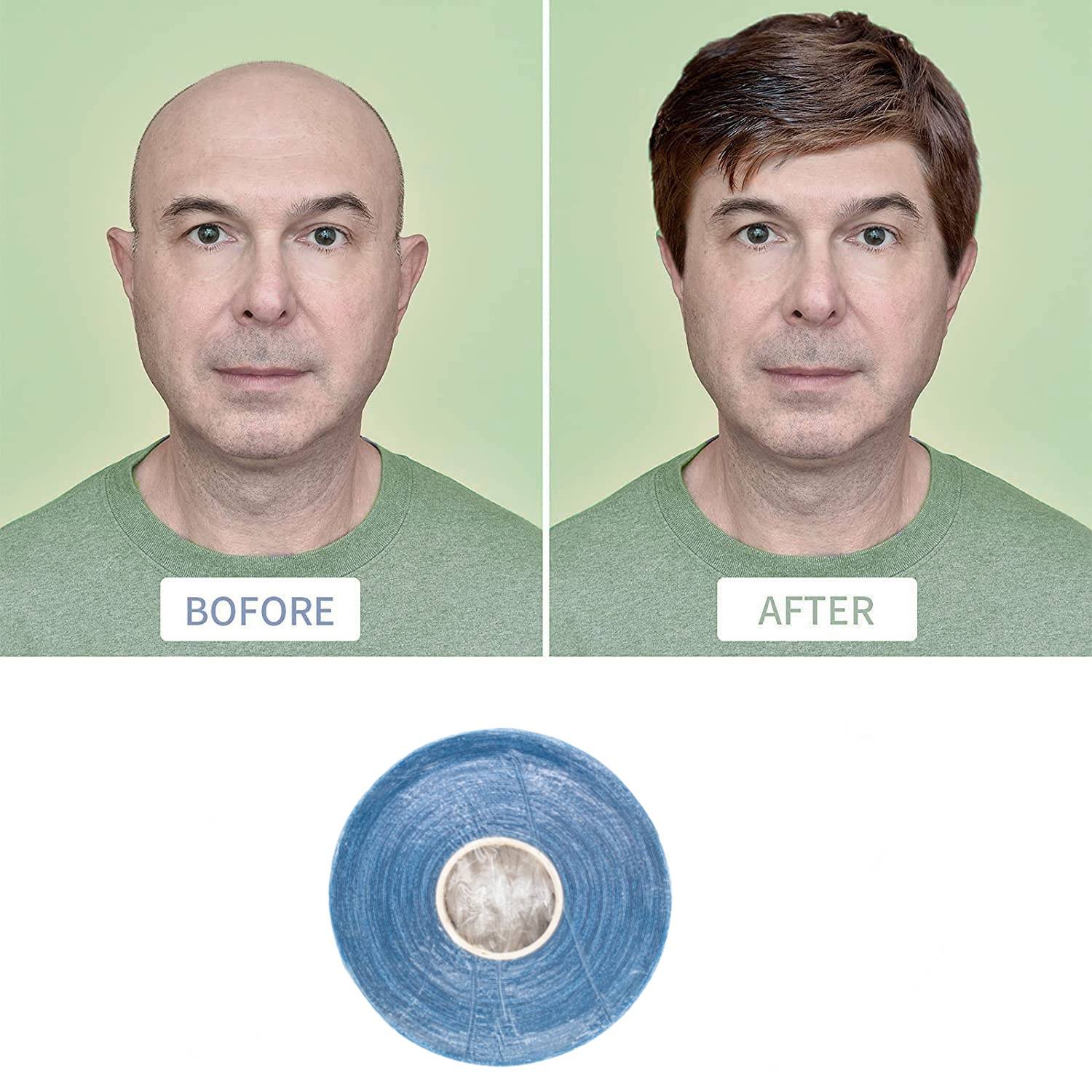 Doppelseitiges Klebeband für Haarverlängerungen/Perücken 1 Rolle 1 cm