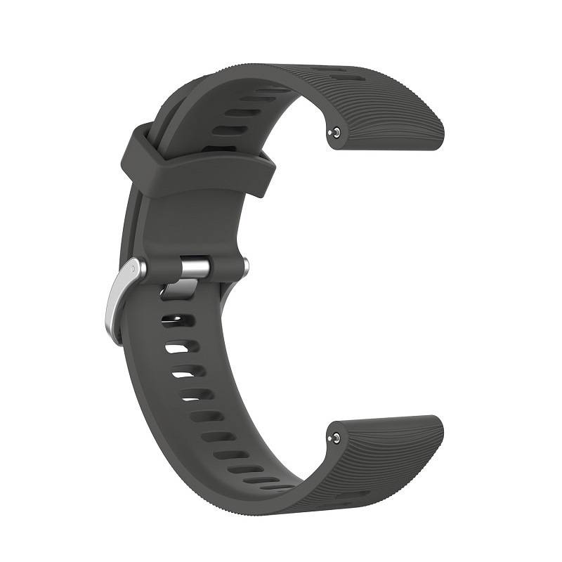 Uhrenarmband für Garmin Forerunner 245 Silikon Grey 20 mm