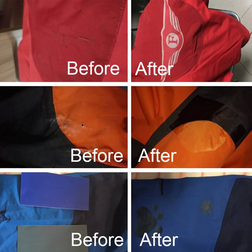 Wasserfeste selbstklebende Reparaturflicken 5 Stk Black