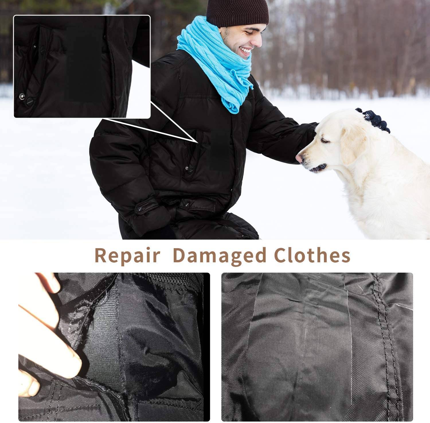 Wasserfeste selbstklebende Reparaturflicken 5 Stk Black