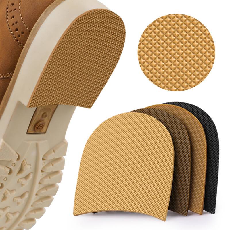 Schuhsohlen-Reparaturpads Schuhreparatur Fersenpads Gummi 2-Paar LightBrown