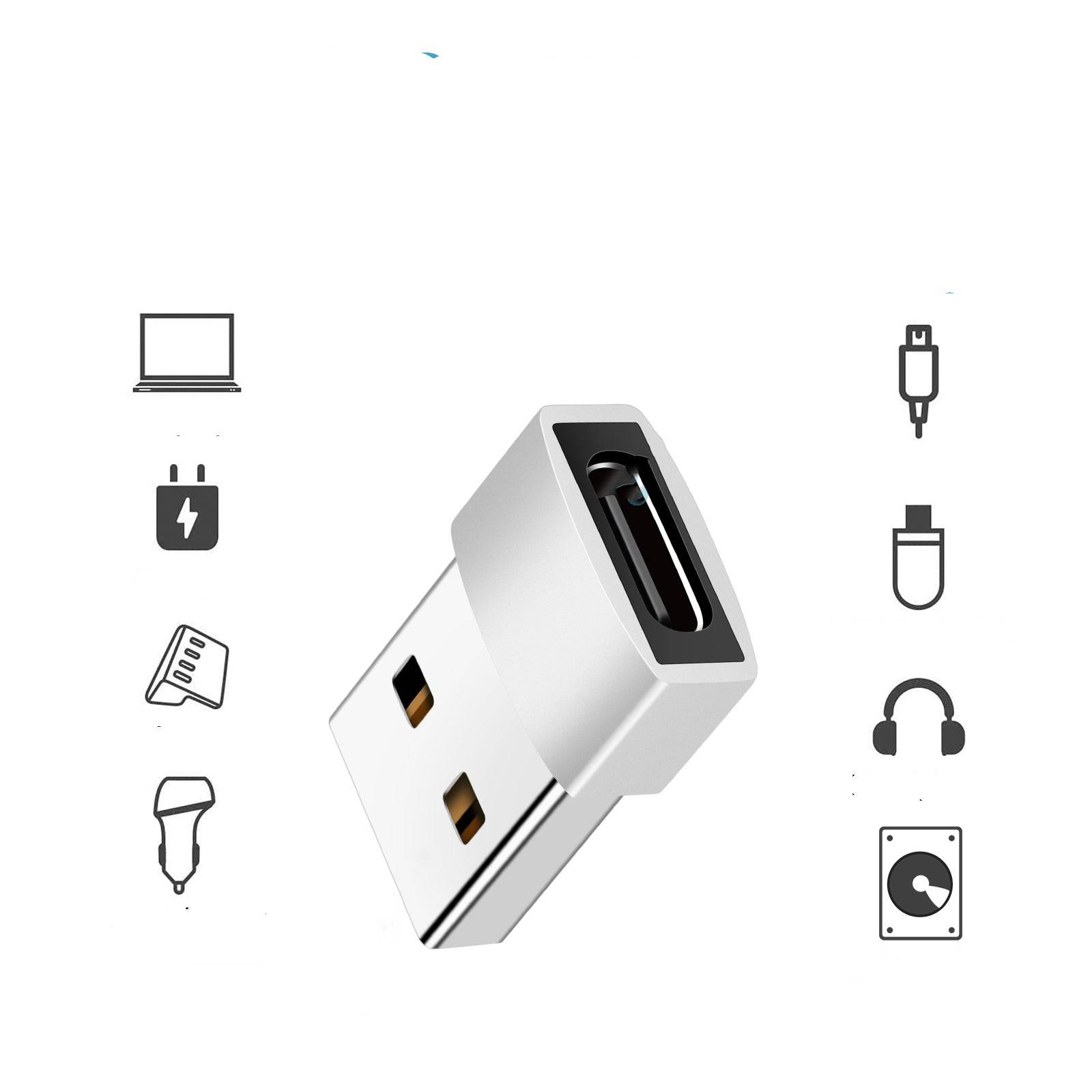 Adapter USB-C (weiblich) auf USB-A 2.0 (männlich) Silver