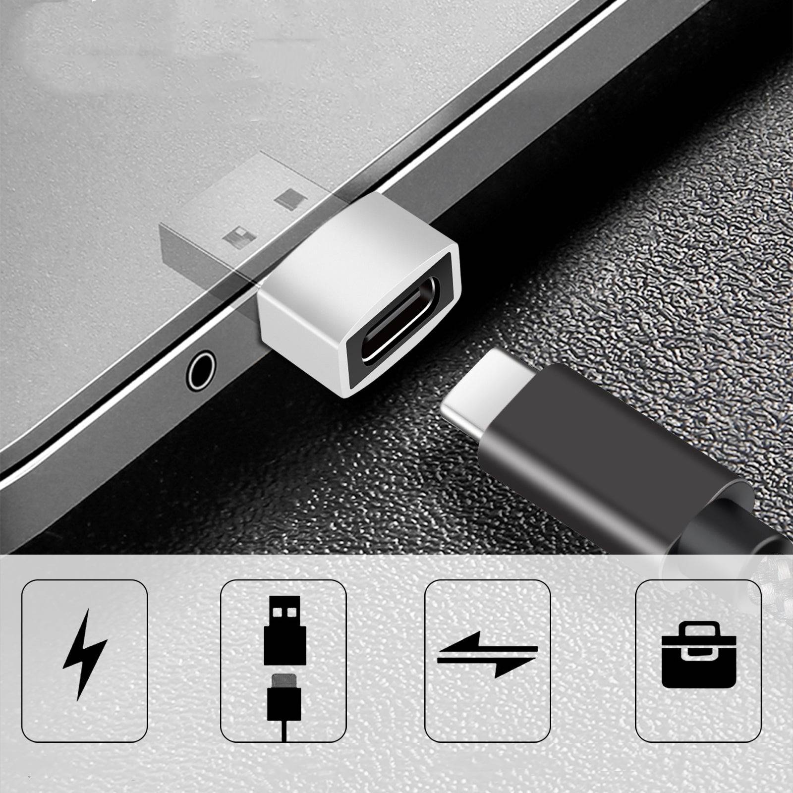 Adapter USB-C (weiblich) auf USB-A 2.0 (männlich) Silver