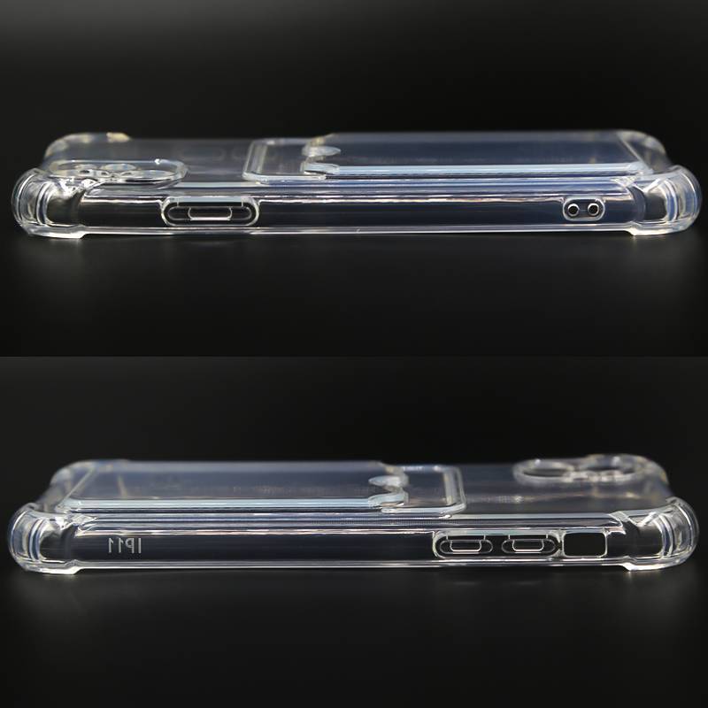 iPhone 11 Hülle mit Kartenhalter TPU transparent